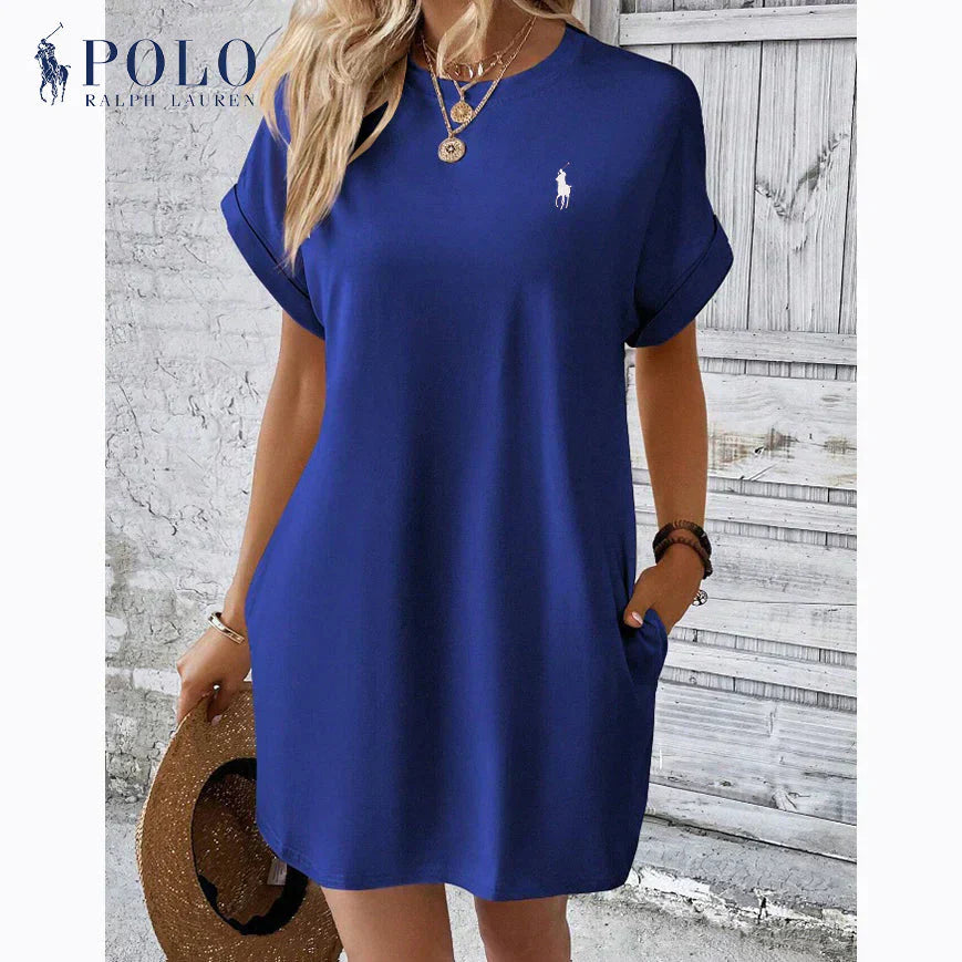 Ralph Lauren™ | Minimalistyczna elegancja Sukienka Casual na co dzień