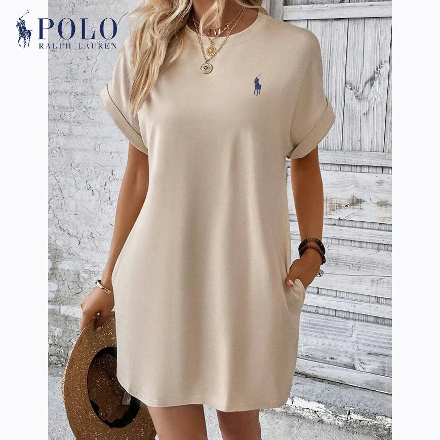 Ralph Lauren™ | Minimalistyczna elegancja Sukienka Casual na co dzień