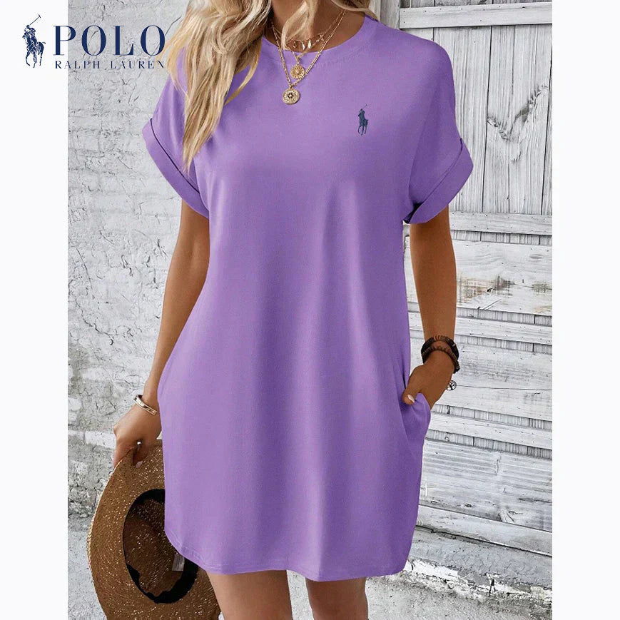 Ralph Lauren™ | Minimalistyczna elegancja Sukienka Casual na co dzień