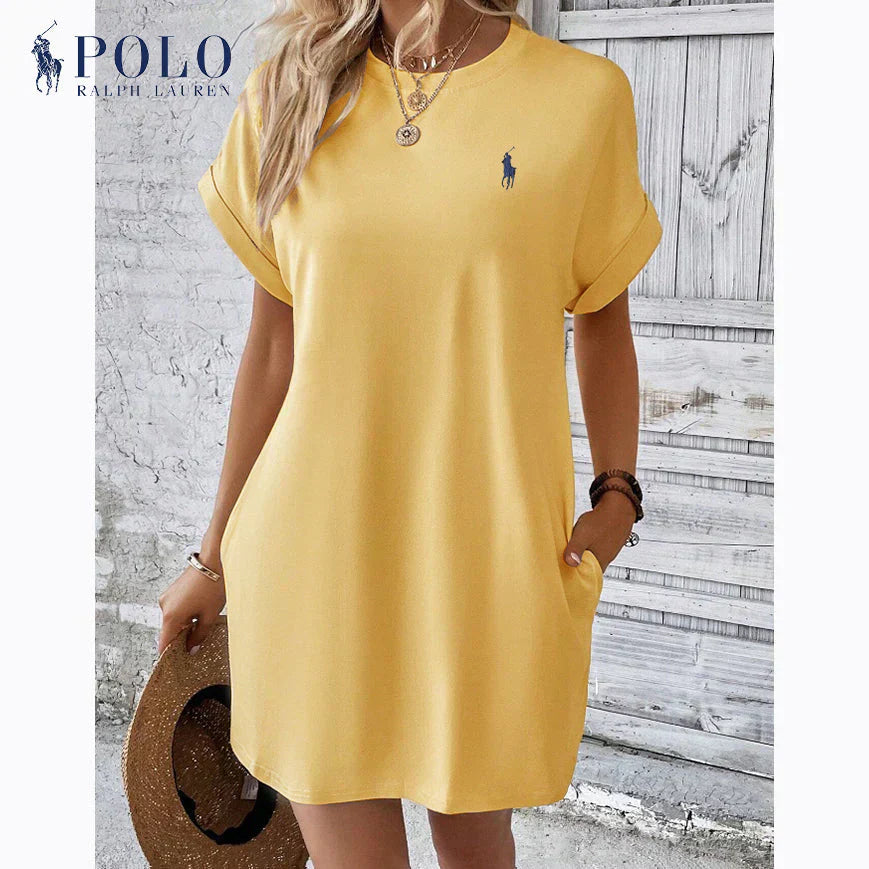 Ralph Lauren™ | Minimalistyczna elegancja Sukienka Casual na co dzień