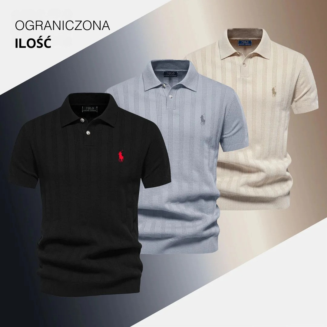 Ralph Lauren™ | Polo Męskie - Teksturowana Siatka RL ASM