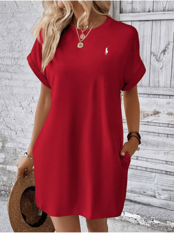 Ralph Lauren™ | Minimalistyczna elegancja Sukienka Casual na co dzień