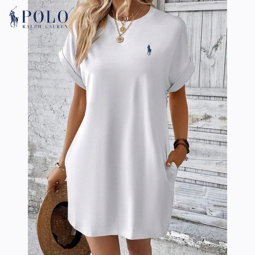 Ralph Lauren™ | Minimalistyczna elegancja Sukienka Casual na co dzień