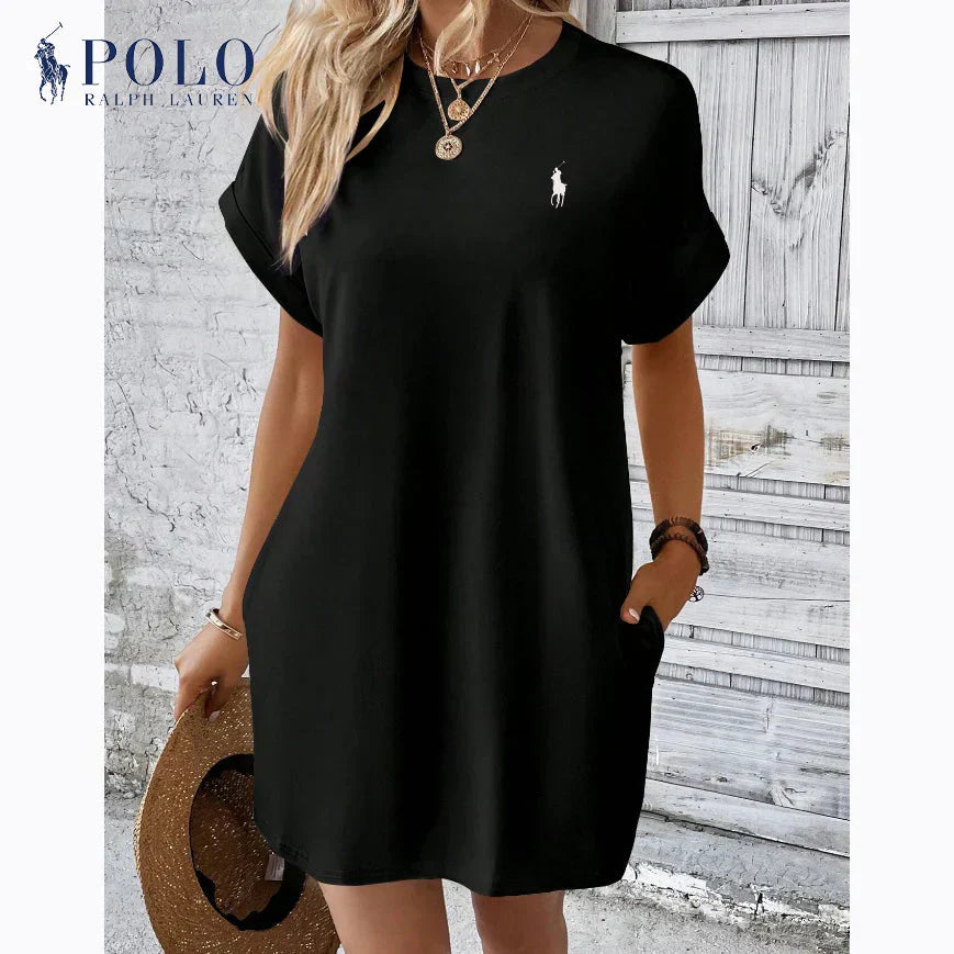 Ralph Lauren™ | Minimalistyczna elegancja Sukienka Casual na co dzień