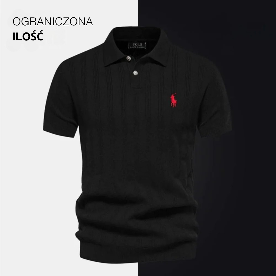 Ralph Lauren™  | Polo Męskie - Teksturowana Siatka RL ASM