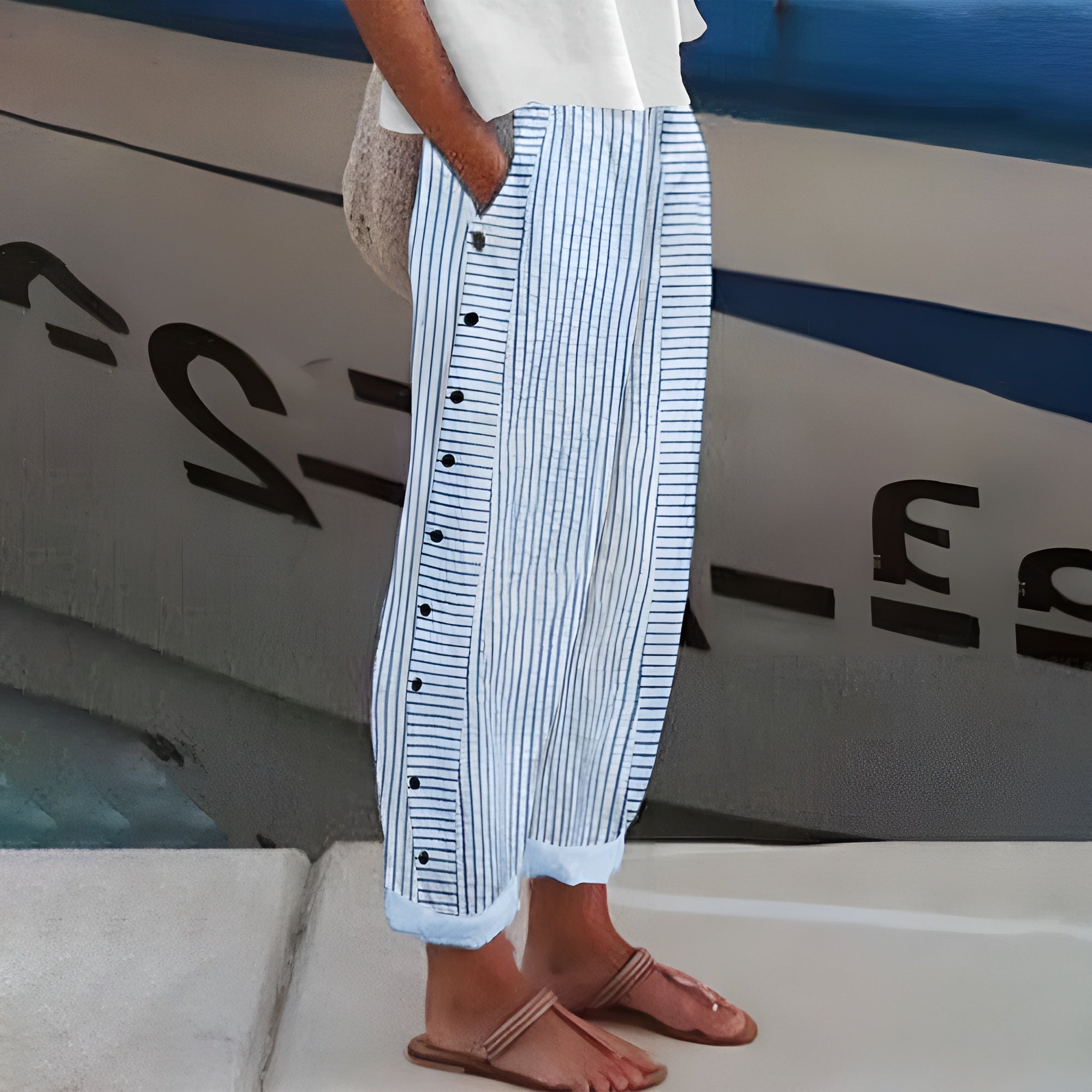 Kaja | Linnen broek
