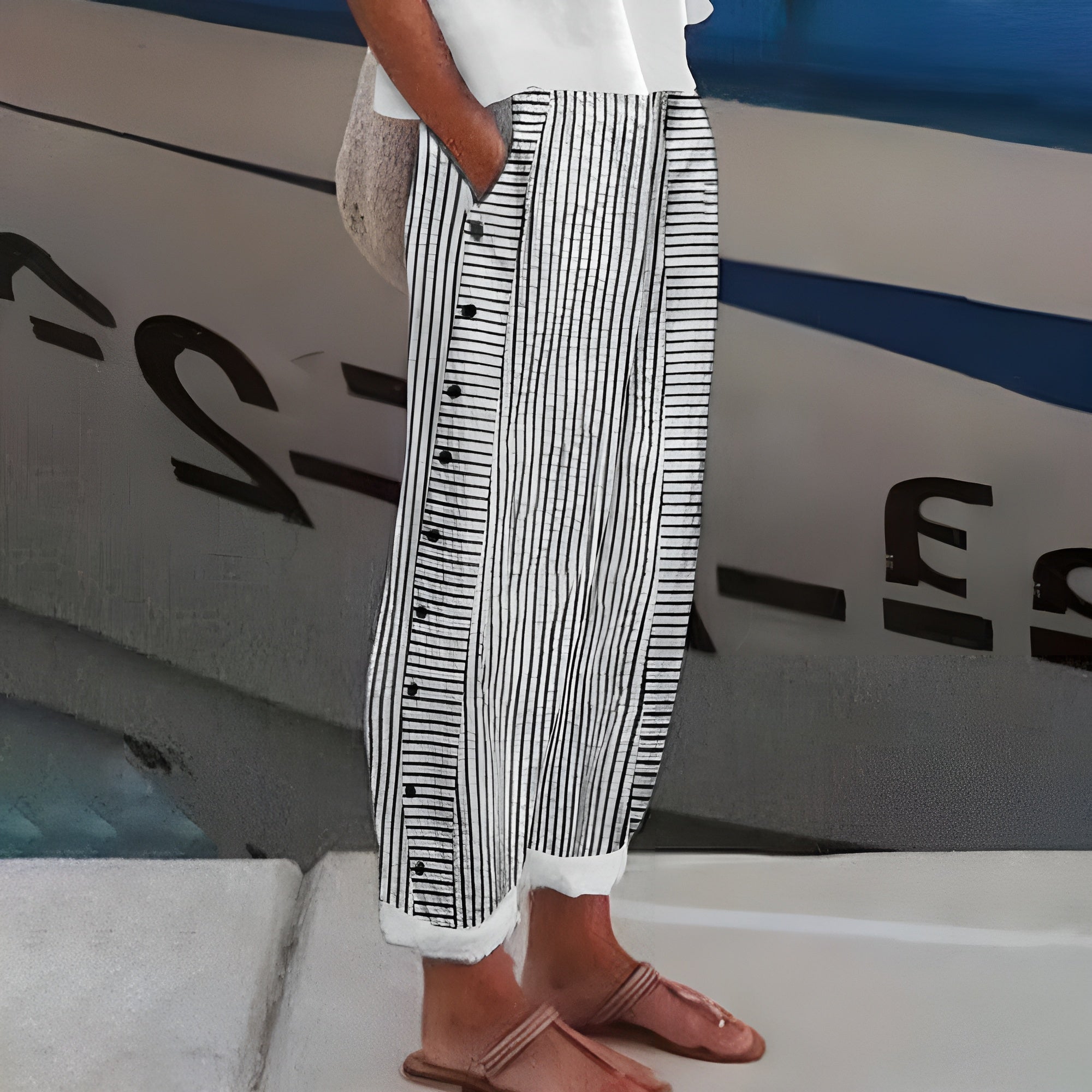 Kaja | Linnen broek
